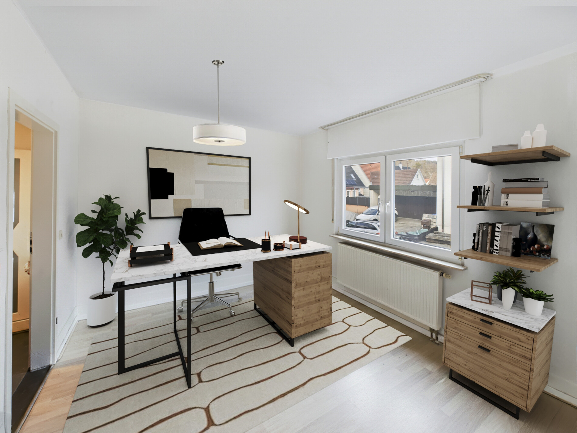 Arbeitszimmer (visualisiert)